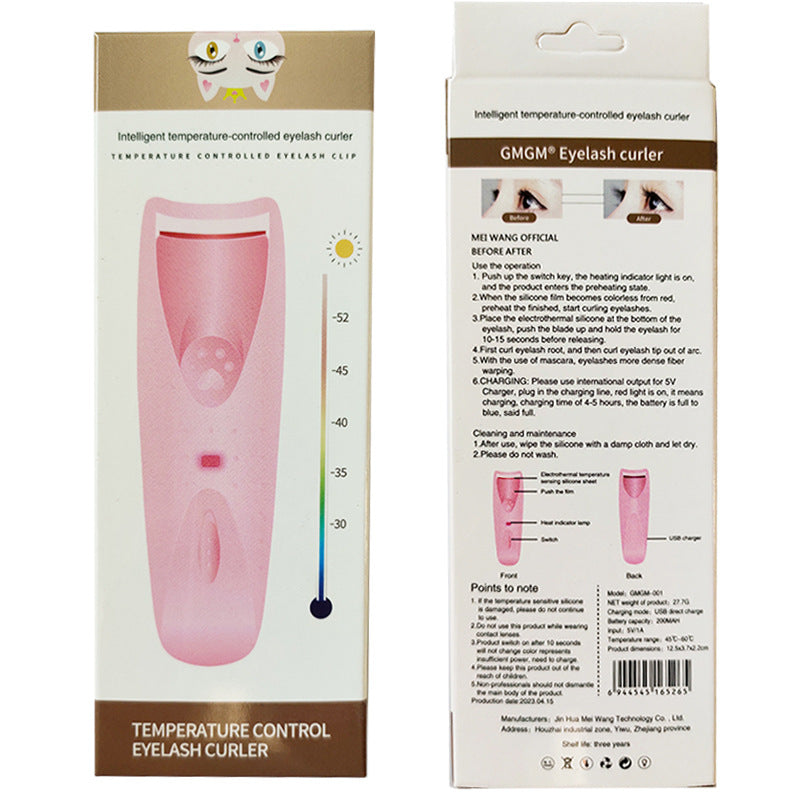 Rizador de Pestañas Eléctrico Térmico Recargable Efecto Permanente Duradero Automático