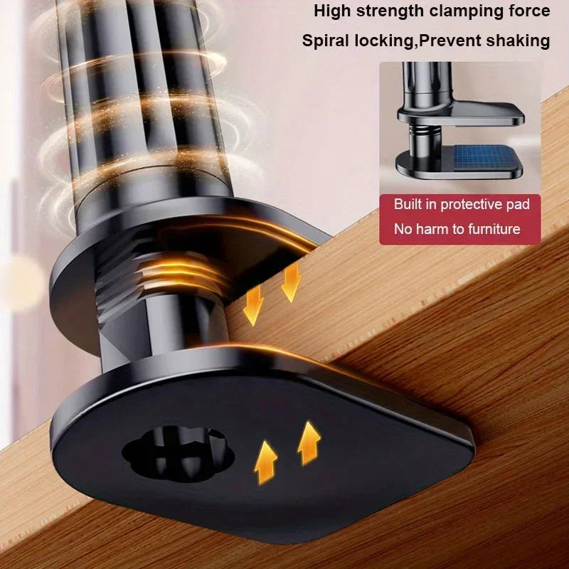 Soporte para Celular y Tablet de Escritorio - Brazo Flexible Ajustable para Cama, Escritorio y Streaming