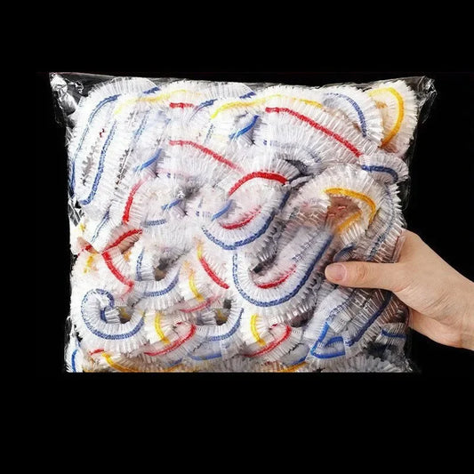 Tapas Elásticas Desechables para Alimentos - Pack 100 Unidades - Cubiertas Reutilizables para Frutas, Verduras y Recipientes