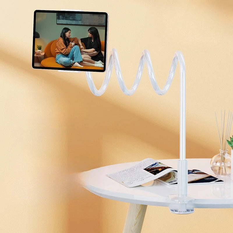 Soporte para Celular y Tablet de Escritorio - Brazo Flexible Ajustable para Cama, Escritorio y Streaming