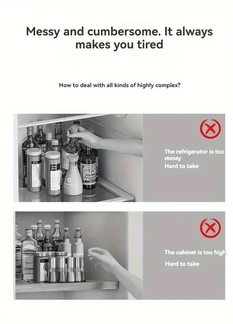 Organizador Giratorio 360° para Especias y Cosméticos - Bandeja Giratoria para Cocina, Baño y Escritorio