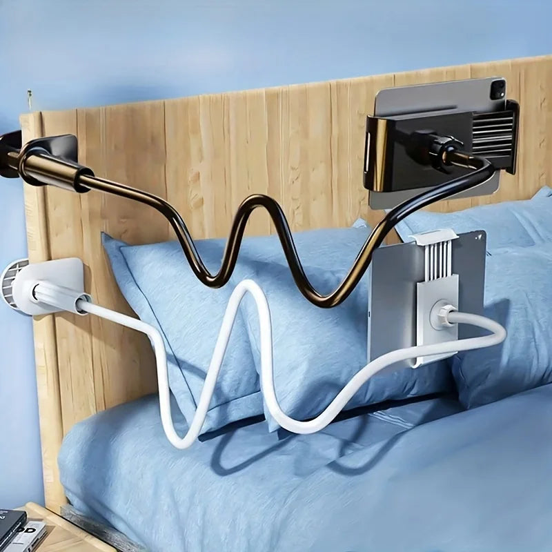 Soporte para Celular y Tablet de Escritorio - Brazo Flexible Ajustable para Cama, Escritorio y Streaming