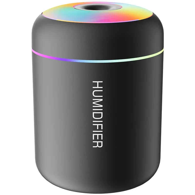 Mini Humidificador USB 180ML - Difusor de Aromas con Luces LED - Para Auto Casa Dormitorio.