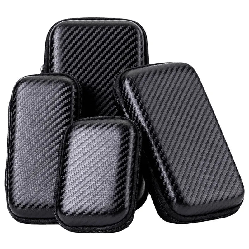 Bolsa Organizadora EVA para Cables y Accesorios - Estuche Portátil con Cierre para Cargadores, Discos Duros y Cables