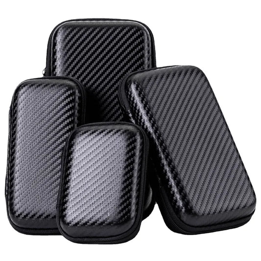 Bolsa Organizadora EVA para Cables y Accesorios - Estuche Portátil con Cierre para Cargadores, Discos Duros y Cables