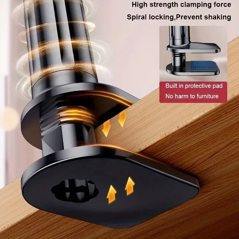 Soporte para Celular y Tablet de Escritorio - Brazo Flexible Ajustable para Cama, Escritorio y Streaming