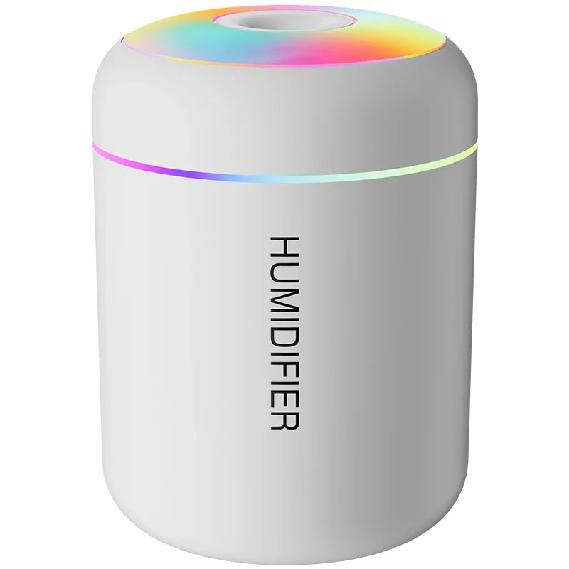 Mini Humidificador USB 180ML - Difusor de Aromas con Luces LED - Para Auto Casa Dormitorio.