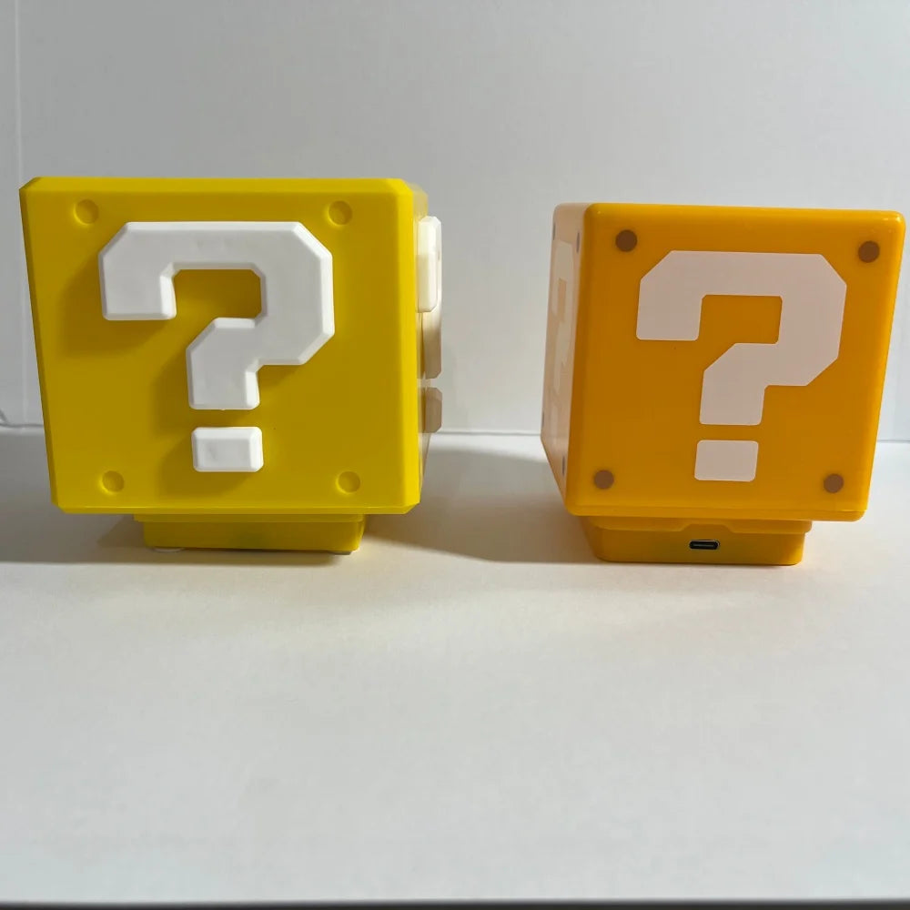 Lámpara LED Signo de Interrogación con Música - Luz Nocturna USB Recargable Estilo Retro Gaming