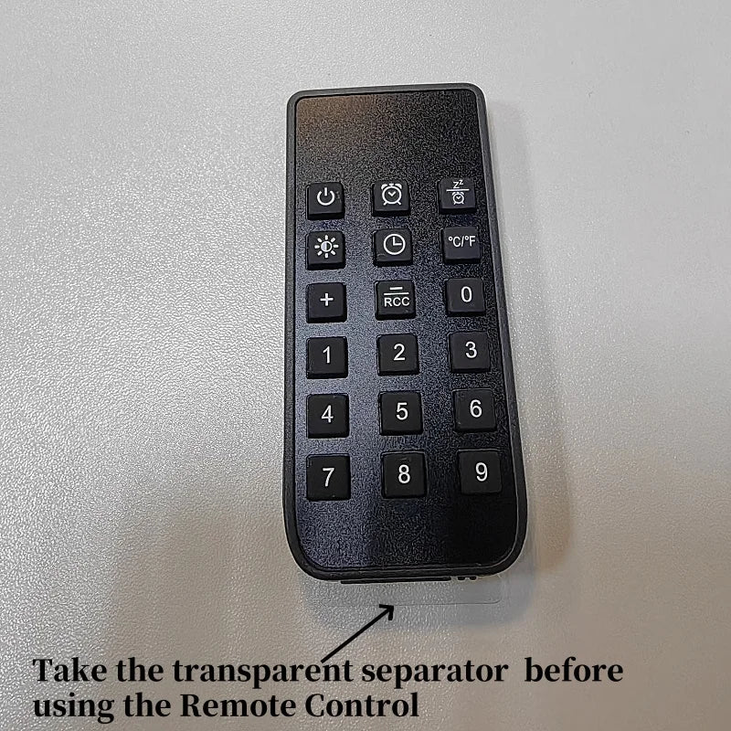 Reloj Digital de Pared LED Grande con Luz Ambiental 7 Colores - Alarma, Temperatura, Humedad y Fecha